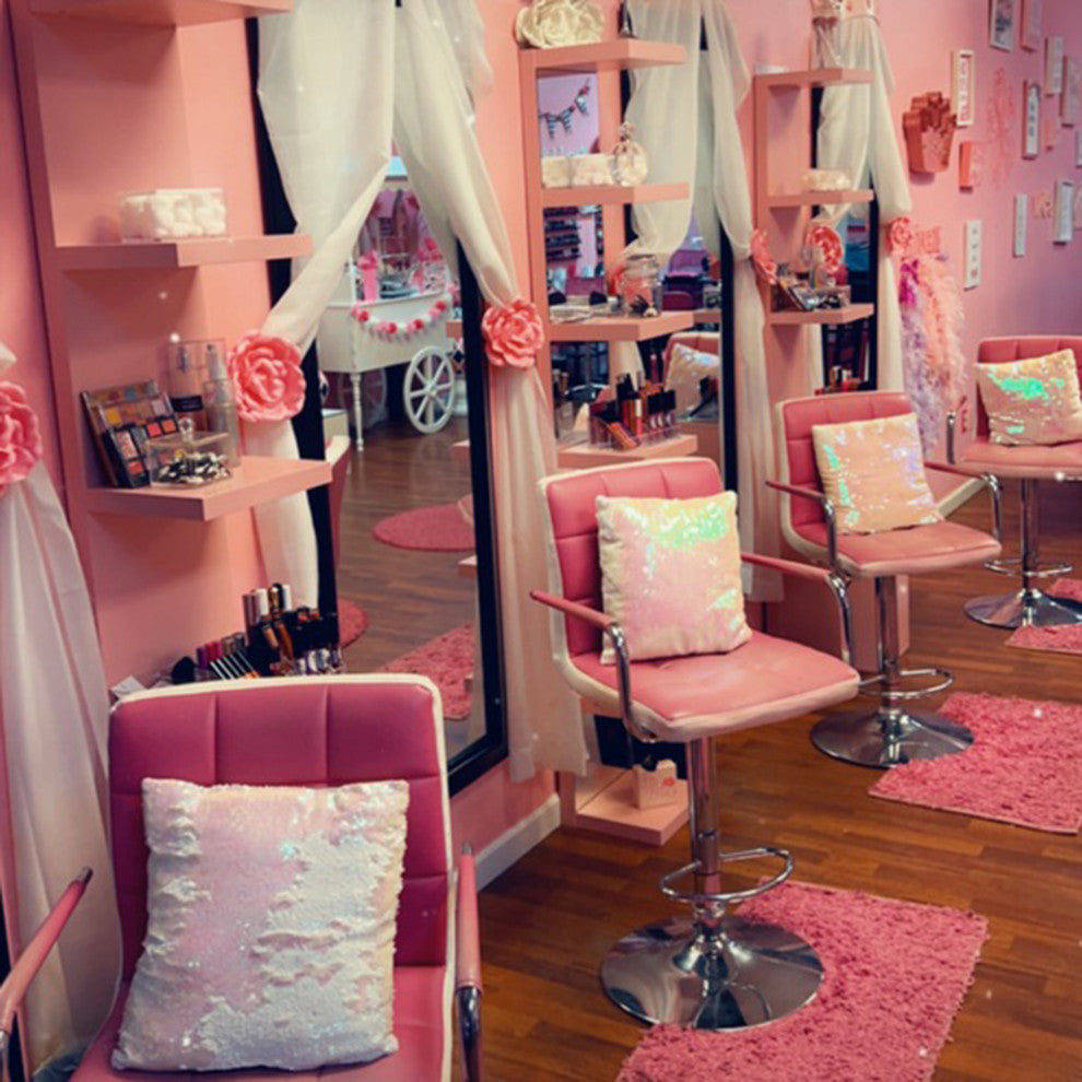 SlayStation Natalie Mirrored Column, Light Pink
