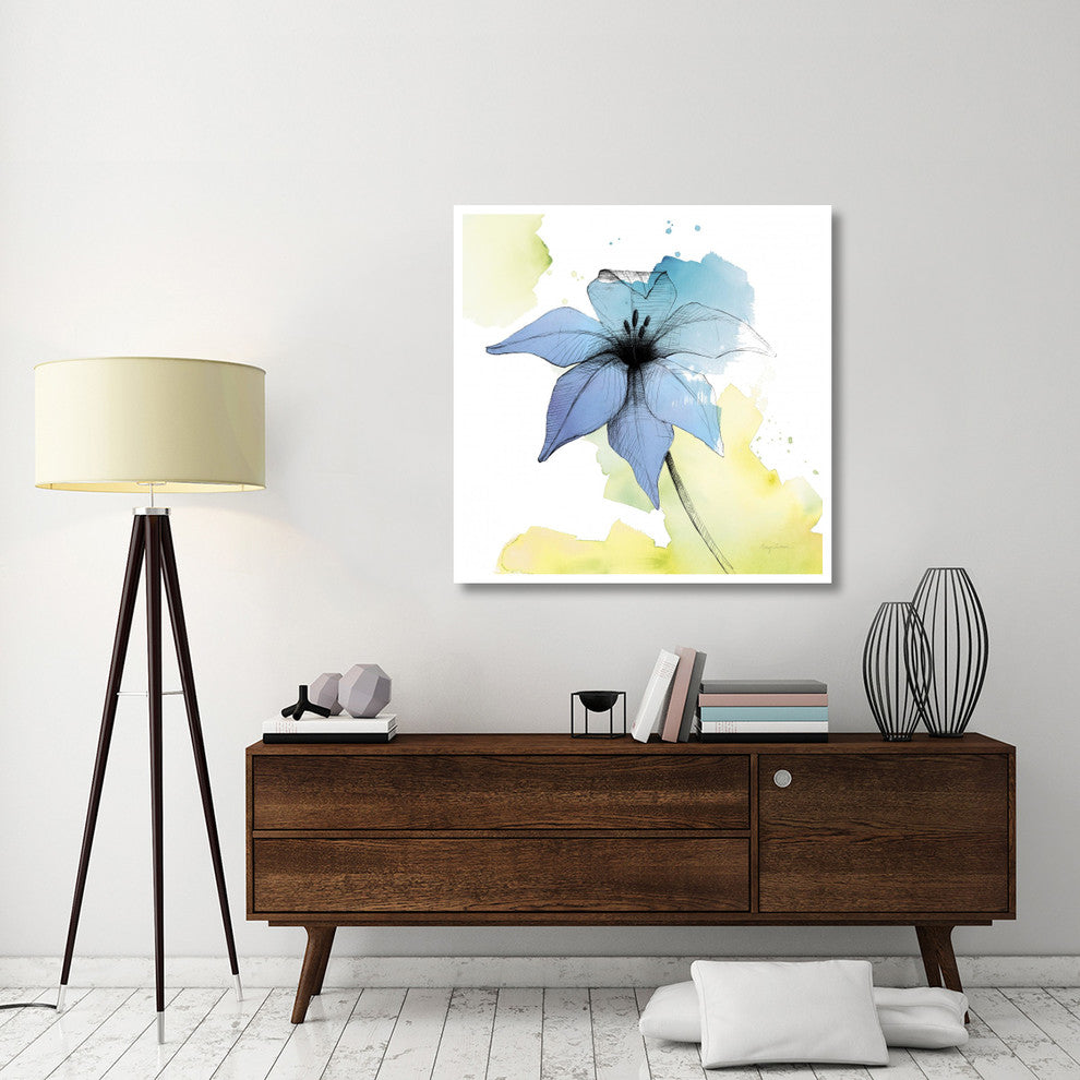 "Watercolor Graphite Flower V" Digital Paper Print by Avery Tillmon, 42"x42"