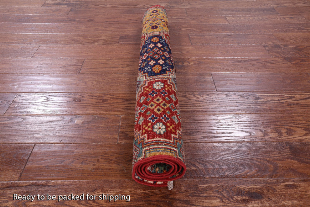 3' 3" X 4' 10" Khorjin Super Kazak Handmade Rug - Q12693