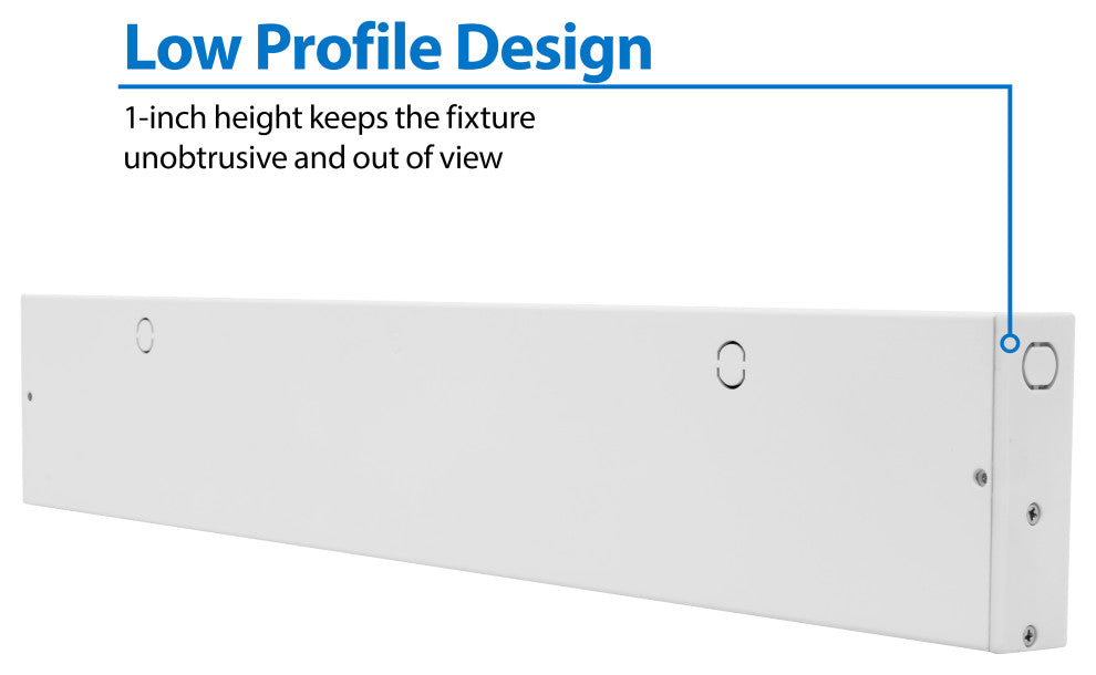 NUC-5 Series Selectable LED Under Cabinet Light, White, 21.5