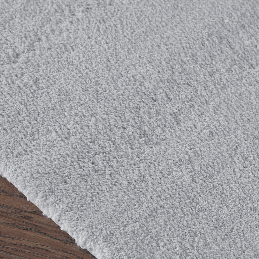 Madison Park Signature Marshmallow Bath Rug, Grey, 20x30"