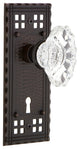 Craftsman Plate with Keyhole Double Dummy Chateau Door Knob