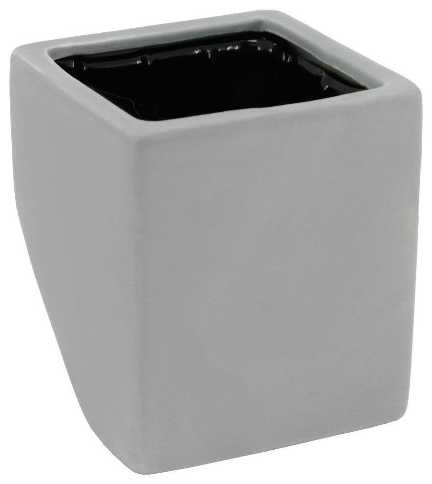 Large Cube Wall Planter, Light Gray