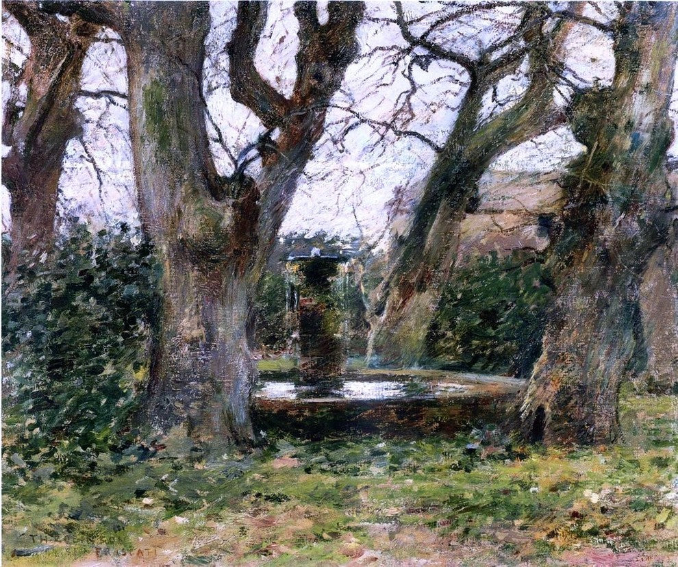 Theodore Robinson Italian Landscape With a Fountain Wall Decal