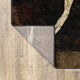 5??X 8??Brown And Black Abstract Geometric Area Rug