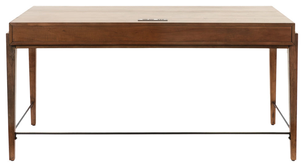 Mid-century Modern Writing Desk, Office Desk, Brown
