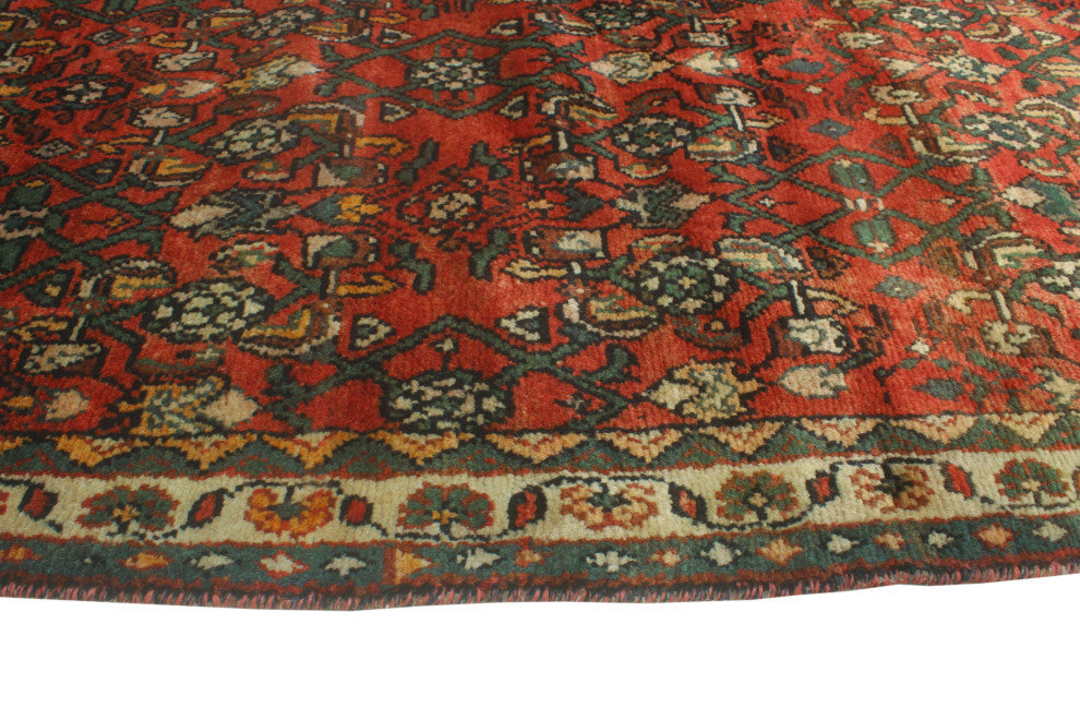 Fine Vintage Distressed Micheal Rust/Ivory Runner, 3'0x9'5