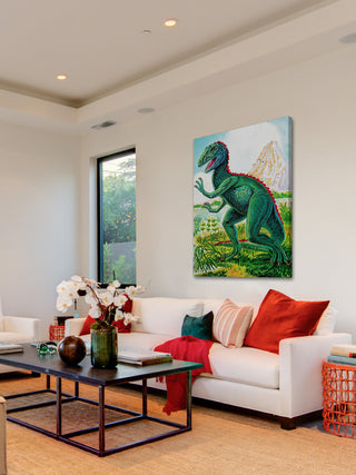 "Ceratosaurus" Painting Print on Canvas by Curtis