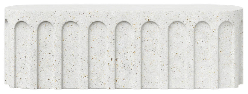 Mixx, Atlas Bench, Ivory Terrazzo
