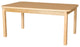 Rectangle High Pressure Laminate Table with Hardwood Legs, 26"
