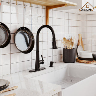 Single-Handle Pull Down Sprayer Kitchen Faucet with Touchless Sensor, Matte Black
