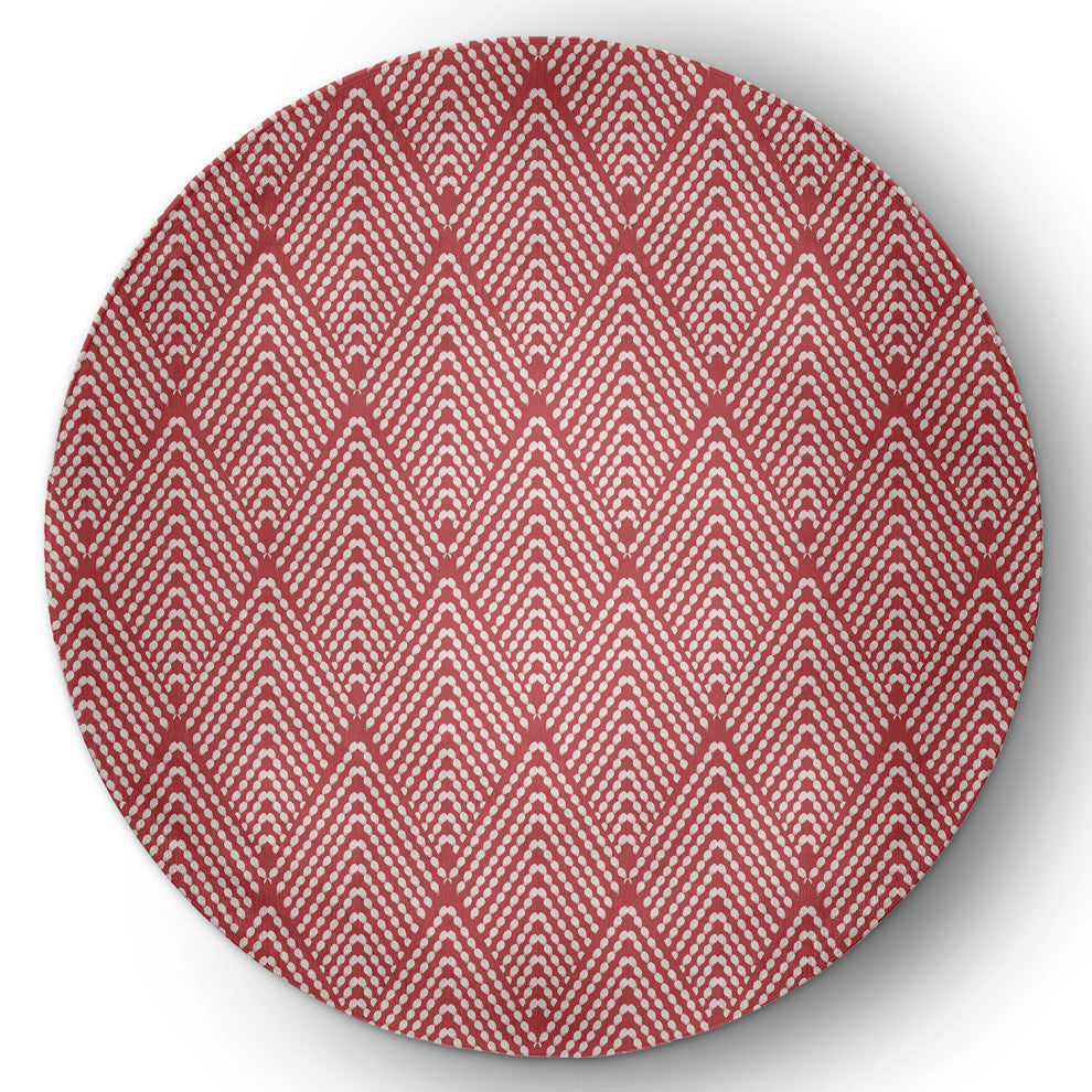 5' Round Lifeflor Diamond Spring Chenille Indoor/Outdoor Rug
