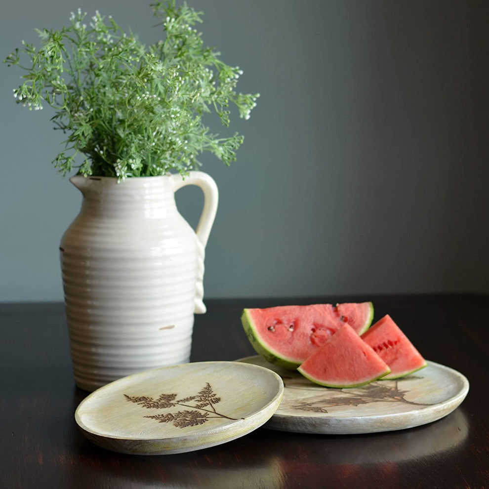 2 Piece Wild Meadow Flowers Plate Set