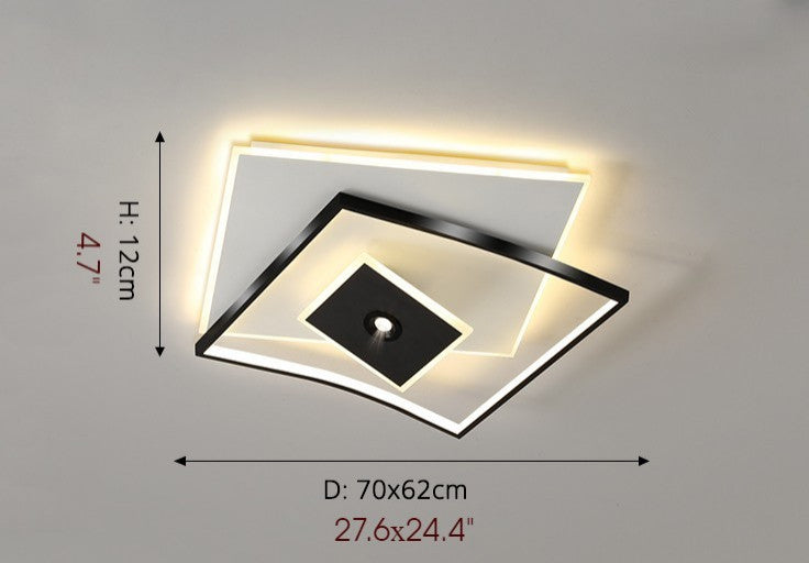 Spa | Dimmable LED Ceiling Lamp, Square, Cool Light