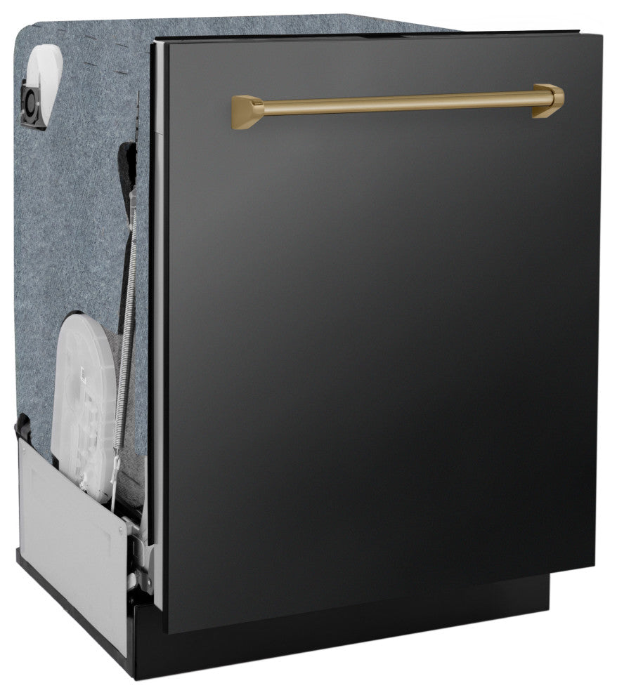 ZLINE 24" Tall Tub Dishwasher, Black Stainless Steel DWMTZ-BS-24-CB