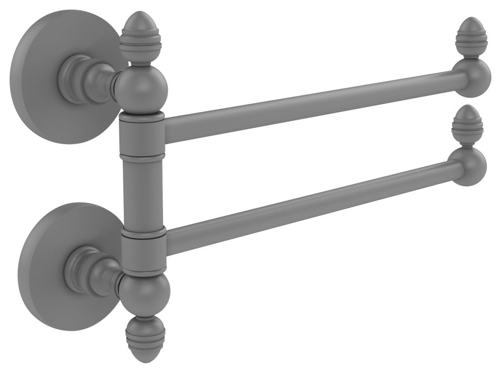 Prestige Skyline 2 Swing Arm Towel Rail, Matte Gray