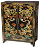 Black Dragons Lacquer Shoe Cabinet