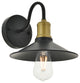 Brass And Black Finish 1-Light Wall Sconce