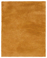 Oriental Weavers Cosmo Collection Gold Solid Indoor Area Rug 3'3"X5'3"