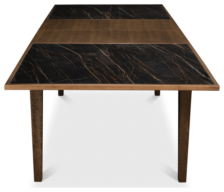 Butterfly Brown Extendable Dining Table Seats 10 People