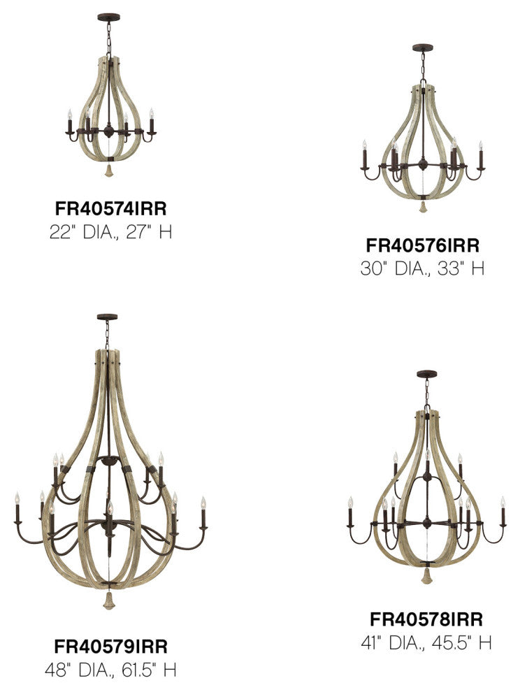 Fredrick Ramond Middlefield Large Open Frame Two Tier, Iron Rust*