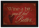 "Wine a Bit" By Mollie B., Printed Wall Art, Ready To Hang, Black Frame