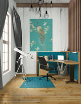 Ornate Peacock XD' by Daphne Brissonnet, Giclee Canvas Wall Art, 26"x40"