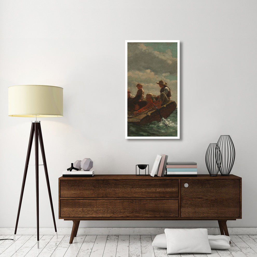 "Breezing Up (center)" Digital Paper Print by Winslow Homer, 26"x46"