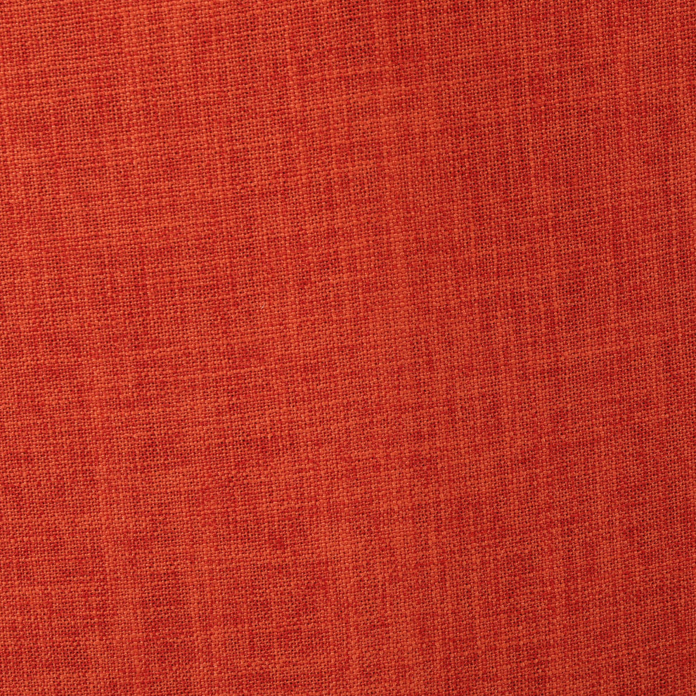 GDF Studio Soloman Fabric Dining Chairs With Wood Finished Legs, Set of 2, Muted Orange