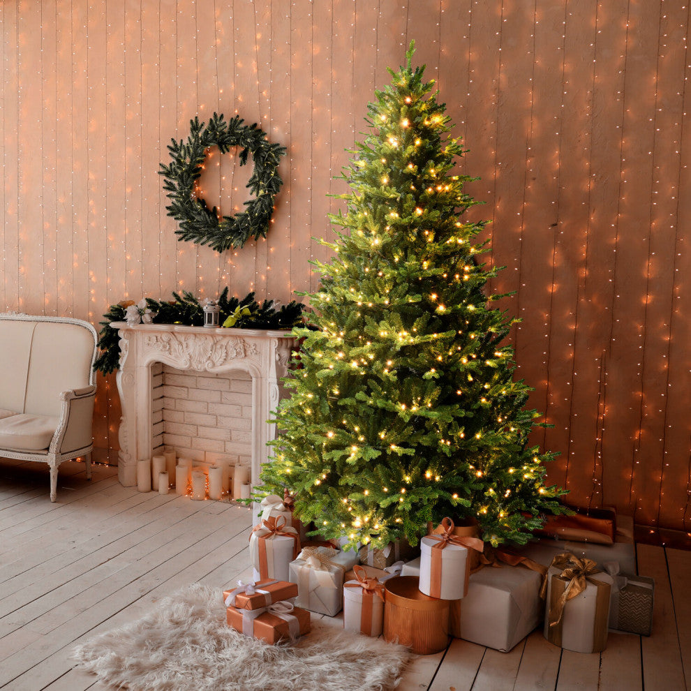 7.5-Ft. Oregon Pine Christmas Tree, Warm White LED Lighting