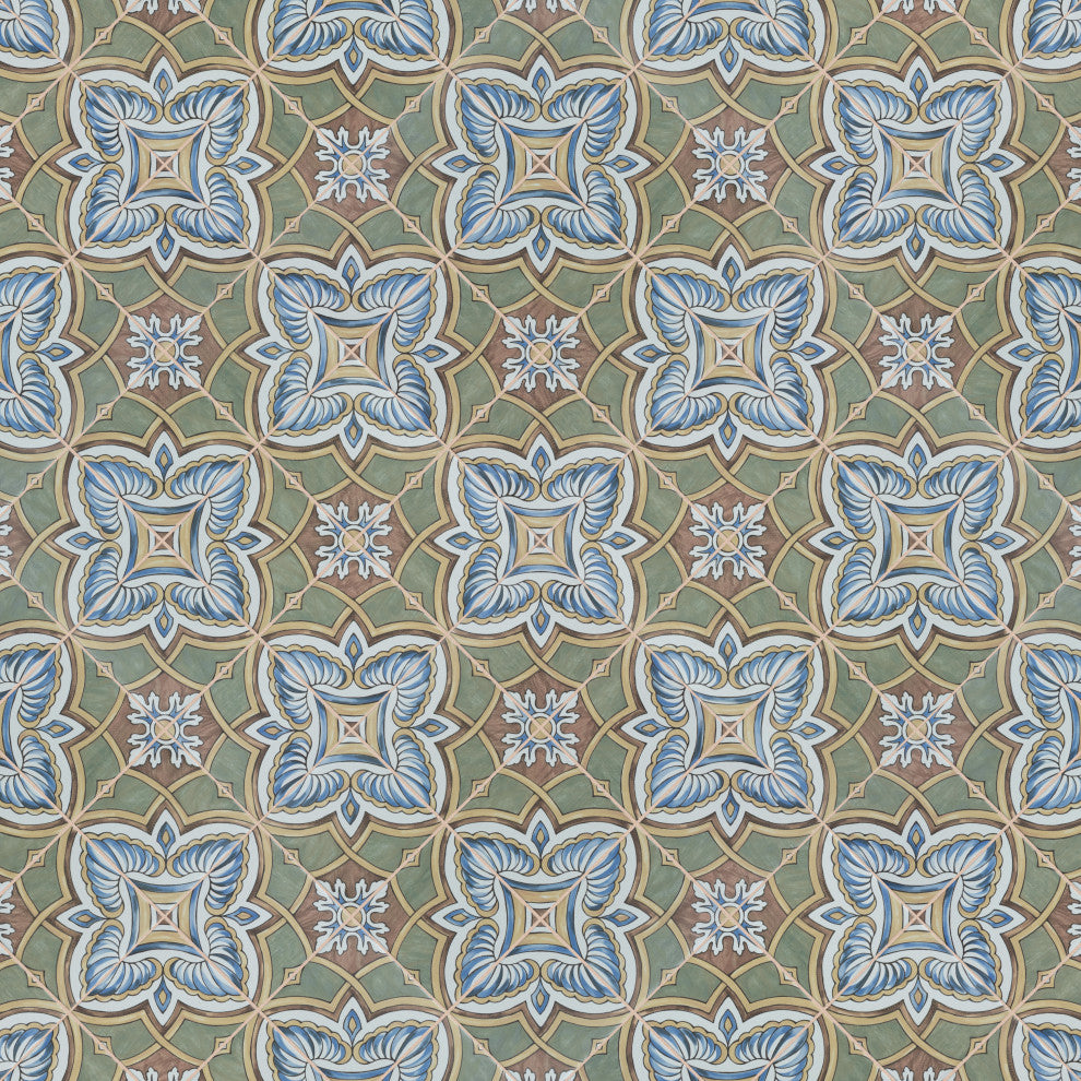 Harmonia Classic Ceramic Floor and Wall Tile, Grove Green