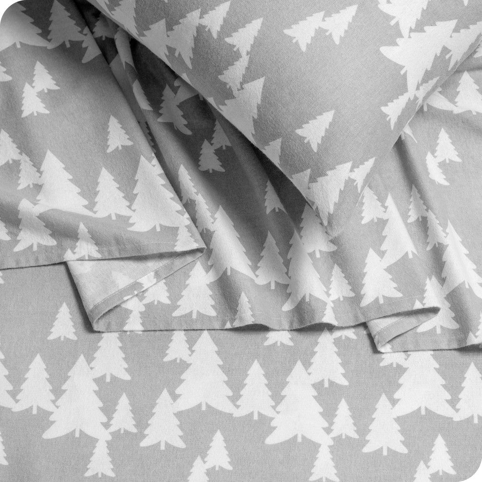 Bare Home Cotton Flannel Sheet Set, Shenandoah, Queen