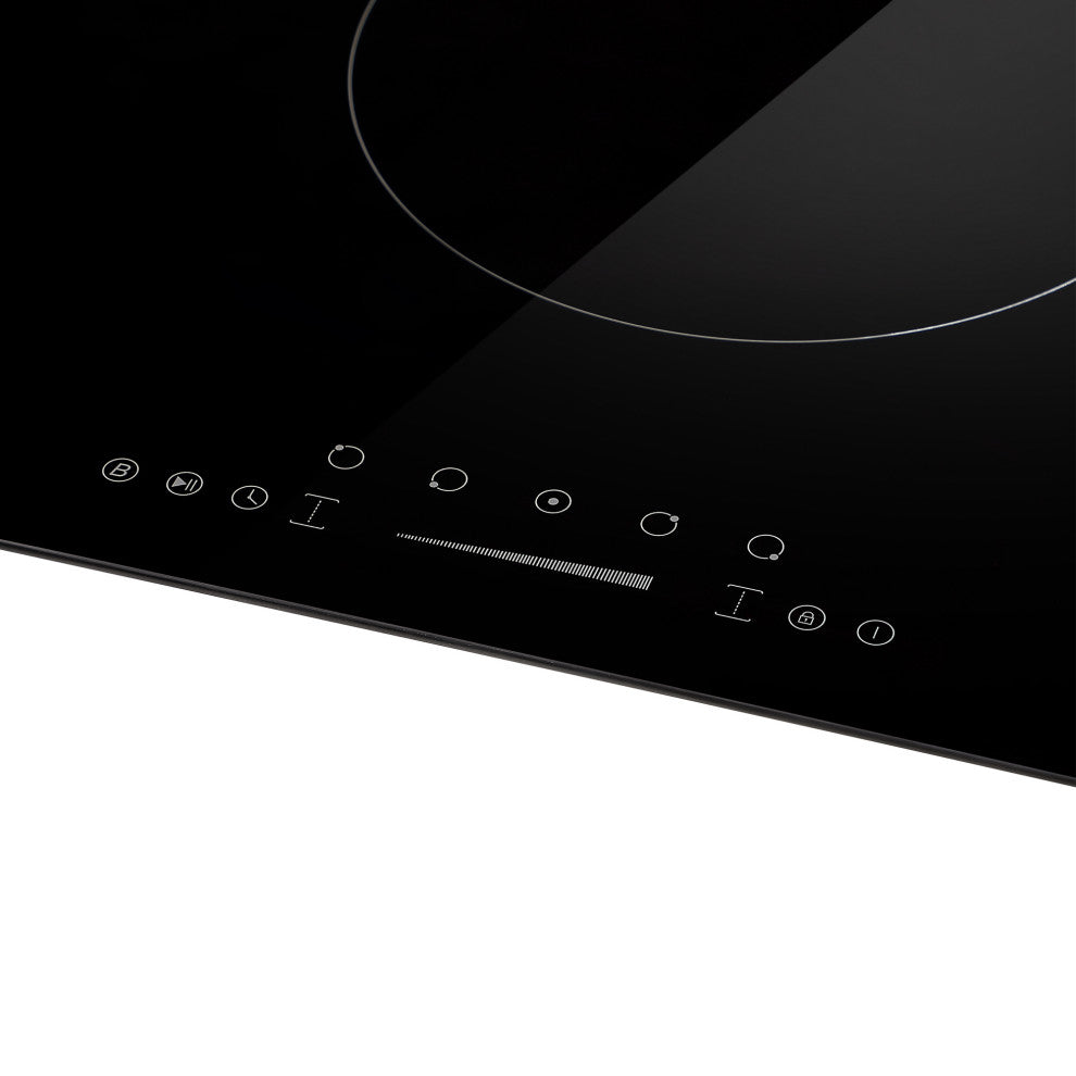Built-in 36" 5 Elements Black Induction Cooktop Including Bridge Element