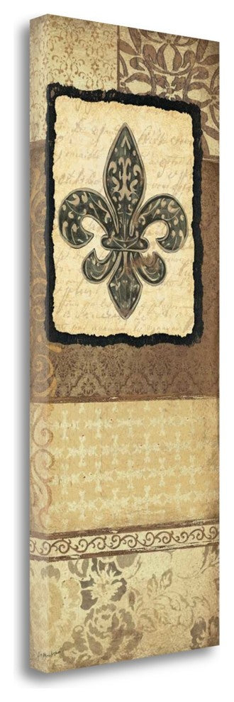 "Fleur De Lis II" By Jo Moulton, Giclee Print on Gallery Wrap Canvas