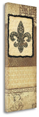 "Fleur De Lis II" By Jo Moulton, Giclee Print on Gallery Wrap Canvas