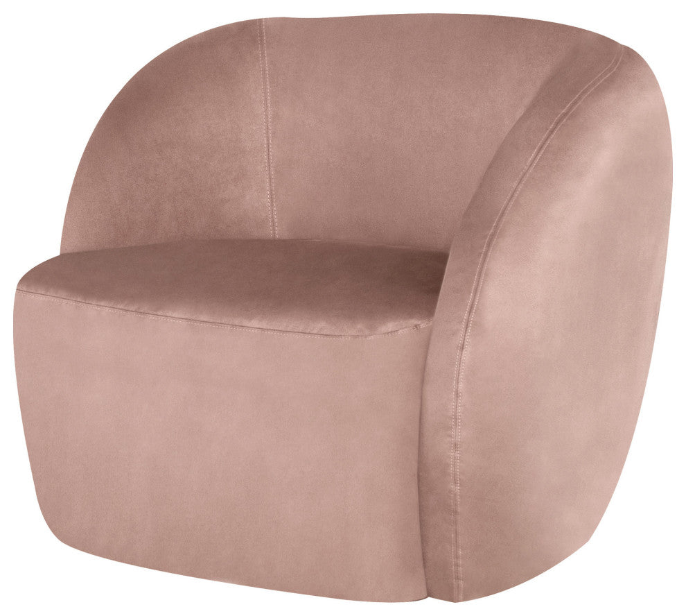 Selma Petal Microsuede Fabric Occasional Chair