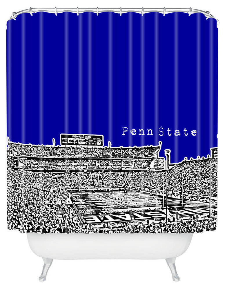 Deny Designs Bird Ave Penn State University Navy Shower Curtain