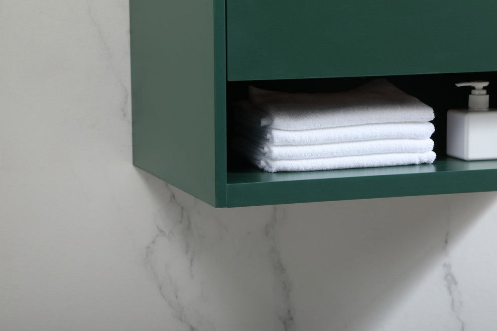 Rabi Single Bathroom Vanity, Green, 30"