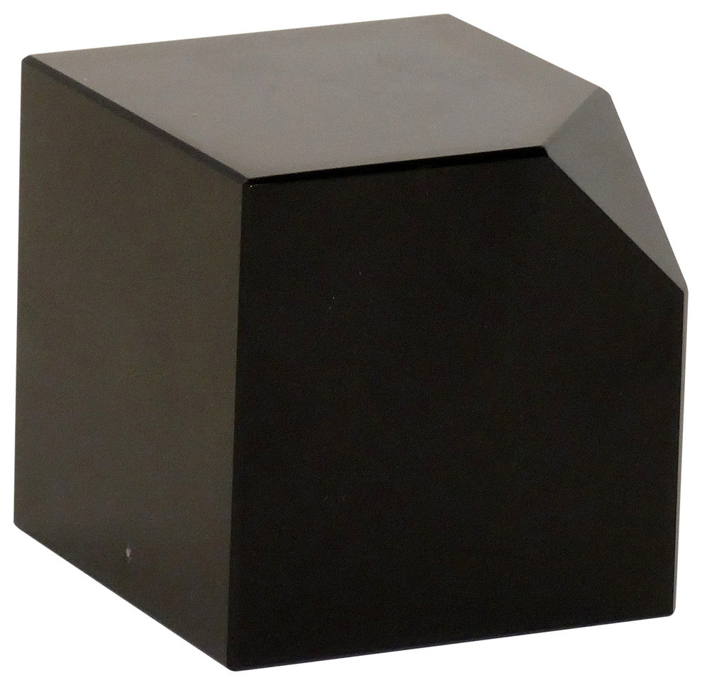 Crystal-Cut Corner Cube, Black