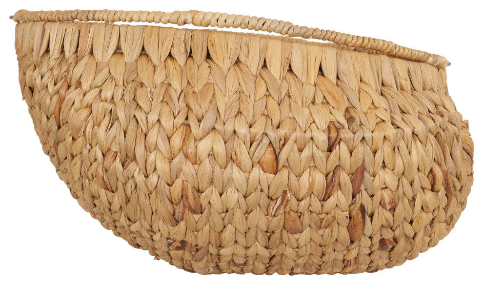 Round Woven Basket With Handles