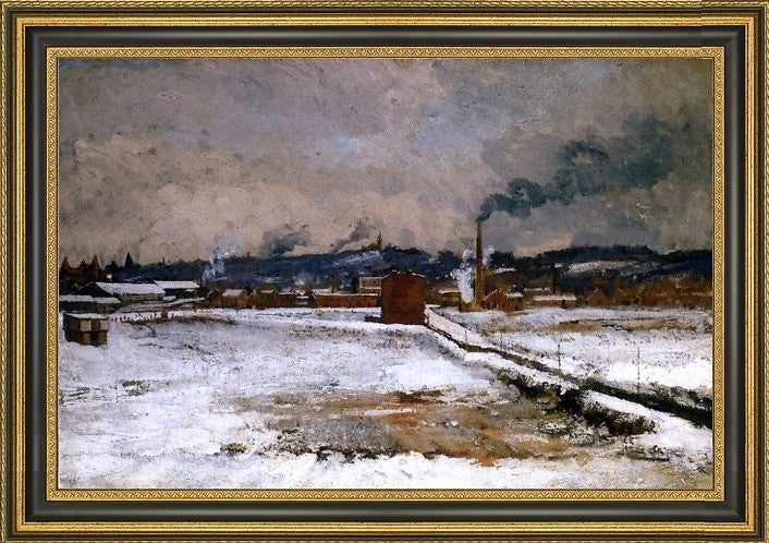John Twachtman Winter, Mill Creek Valley, CincinnatiFramed Canvas Print, 16"x24"