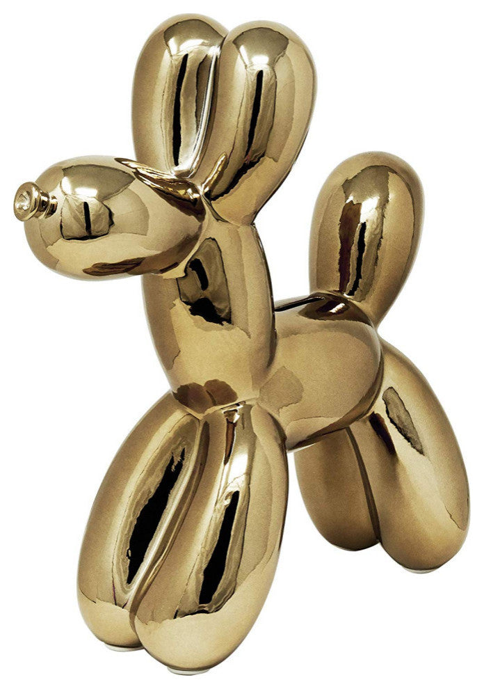 Interior Illusions Plus Bronze Ceramic Dog Piggy Bank - 12" tall