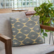 Plutus Blue Cube Diamond Luxury Throw Pillow, 20"x20"