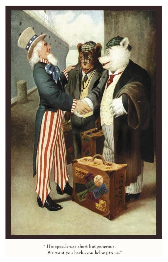 "Teddy Roosevelt's Bears: You Belong to Us" Paper Print by R.K. Culver, 18"x26"