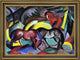 Franz Marc Three Horses - 16" x 24" Framed Premium Canvas Print