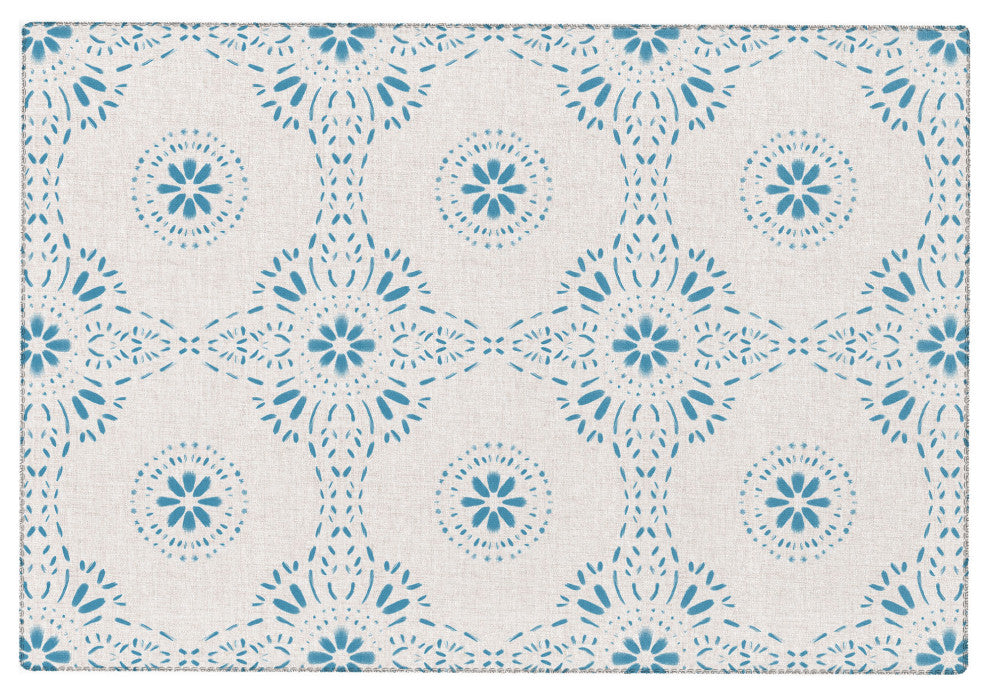 Schatzi Brown Libby Boho Aqua Area Rug