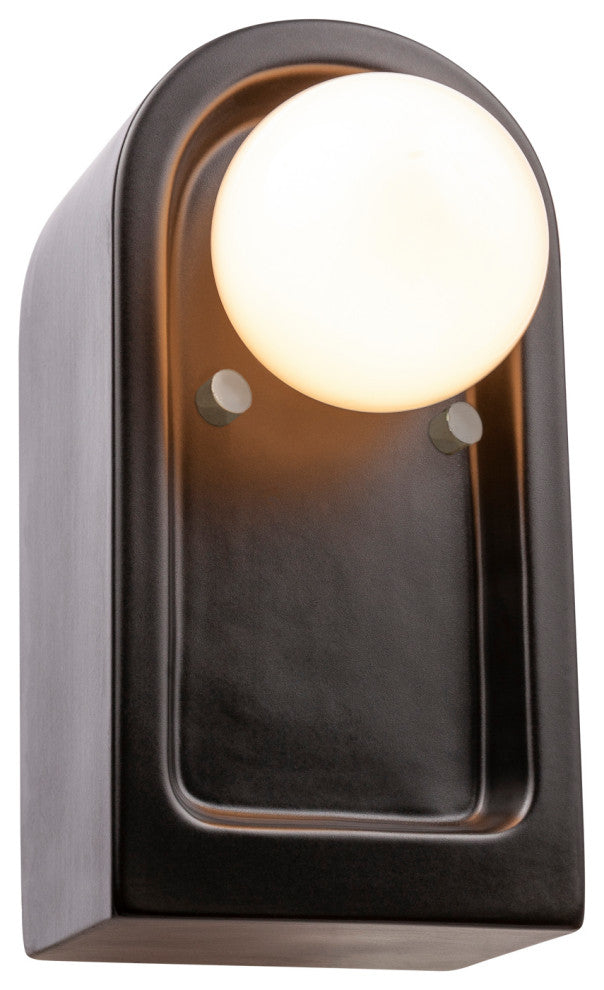 Arcade Wall Sconce, Carbon/Matte Black