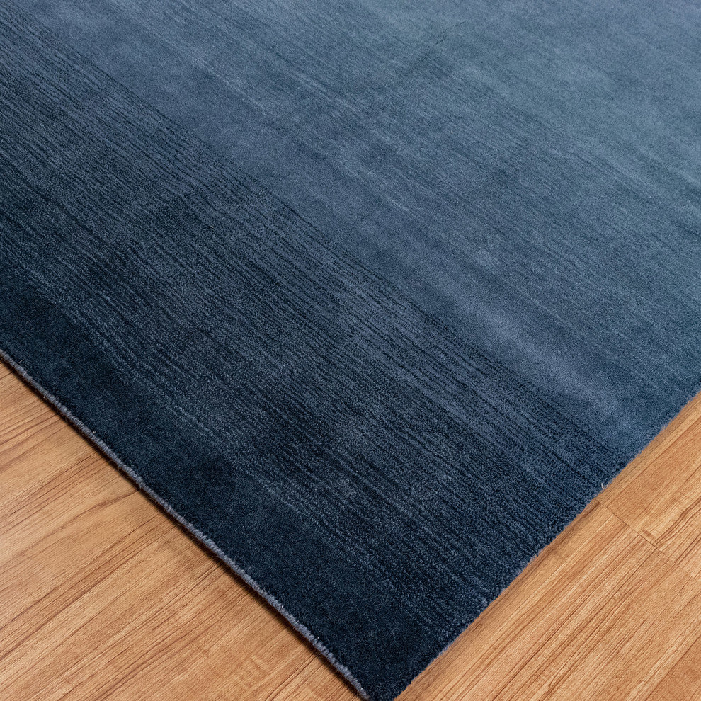 Arca Ombre Indoor Rug, Denim, 2'x7'6"