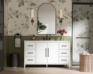 Home Living 60" Single Bathroom Vanity, White