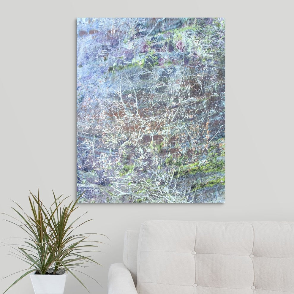 "Spectrum in Blue" Wrapped Canvas Art Print, 24"x30"x1.5"
